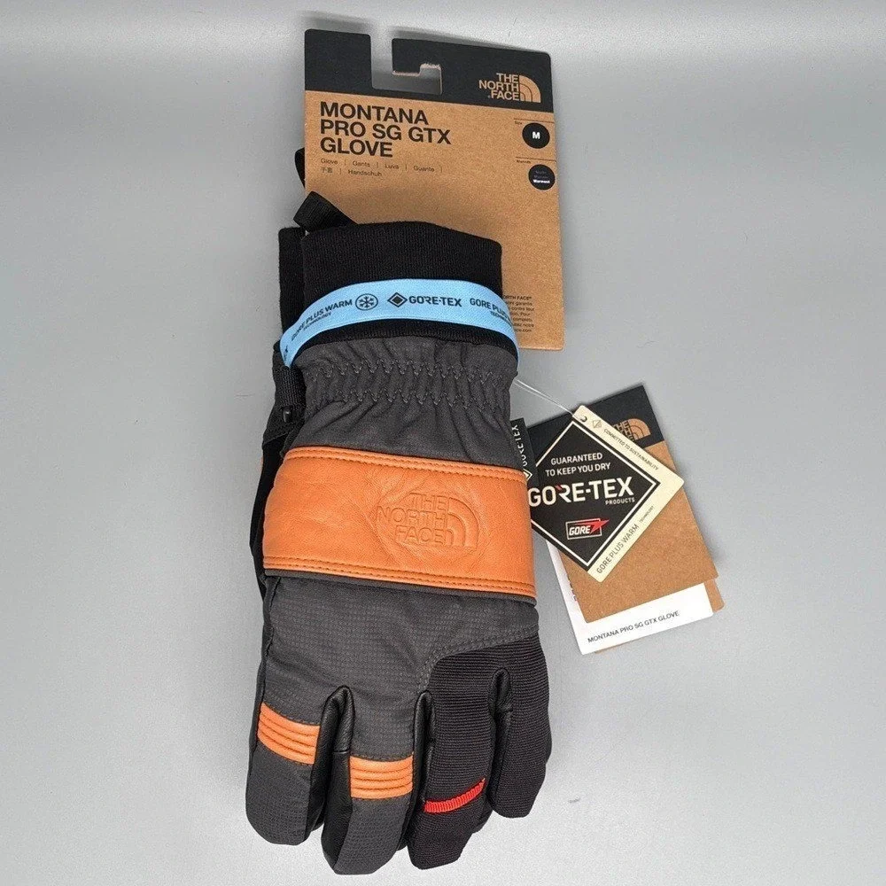 The‎ North Face Montana Pro SG GTX Gore-tex Asphalt Grey Gloves Men's Sz Med NWT